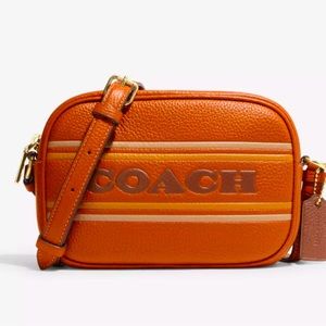 NWT COACH Mini Jamie Camera Bag With Coach Stripe - Brand New - Canyon Color